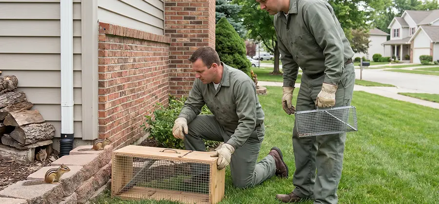 Remove Chipmunks From Yard in Wayne